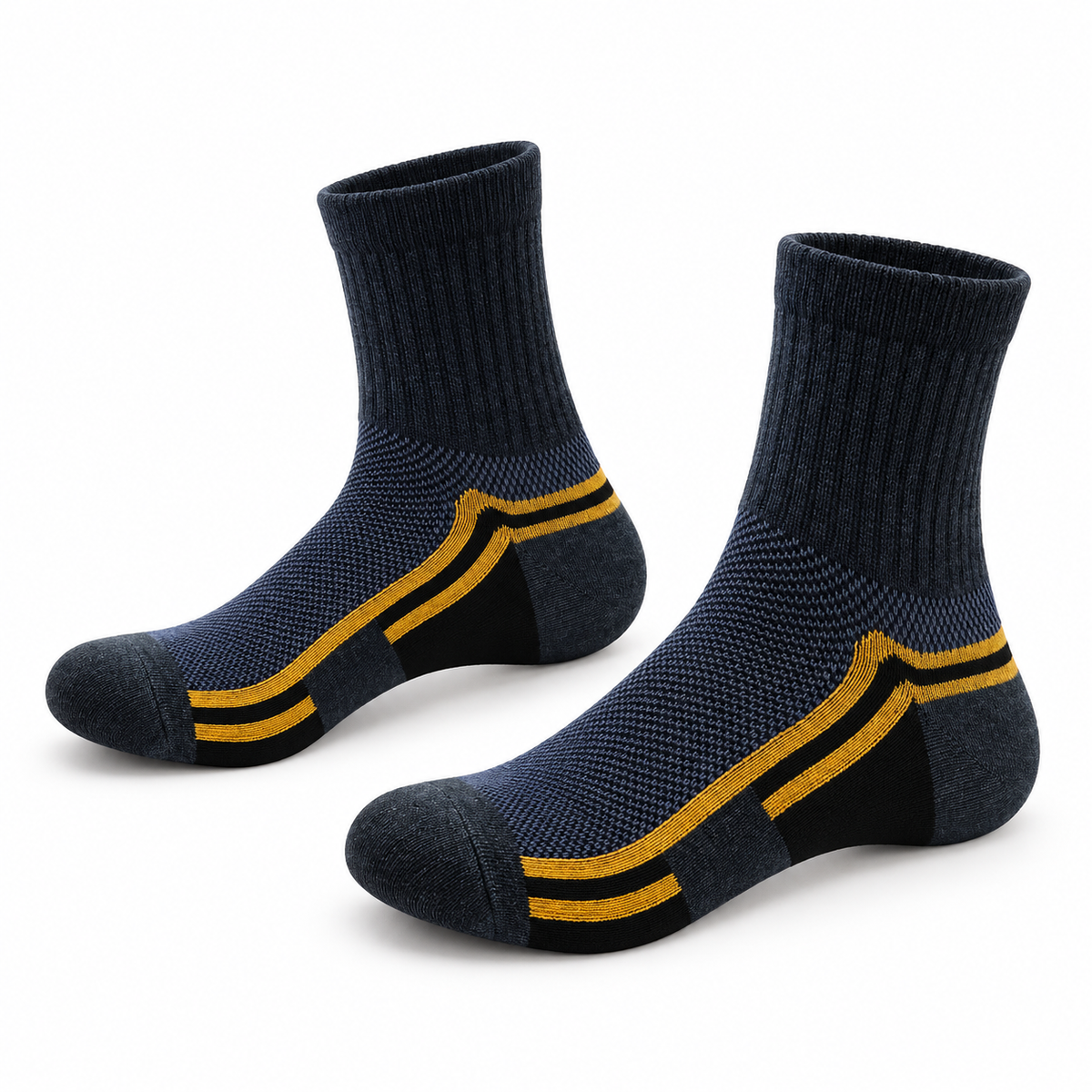 Chaussettes Randonnée Grises – Bleu 3, packshot variante secondaire