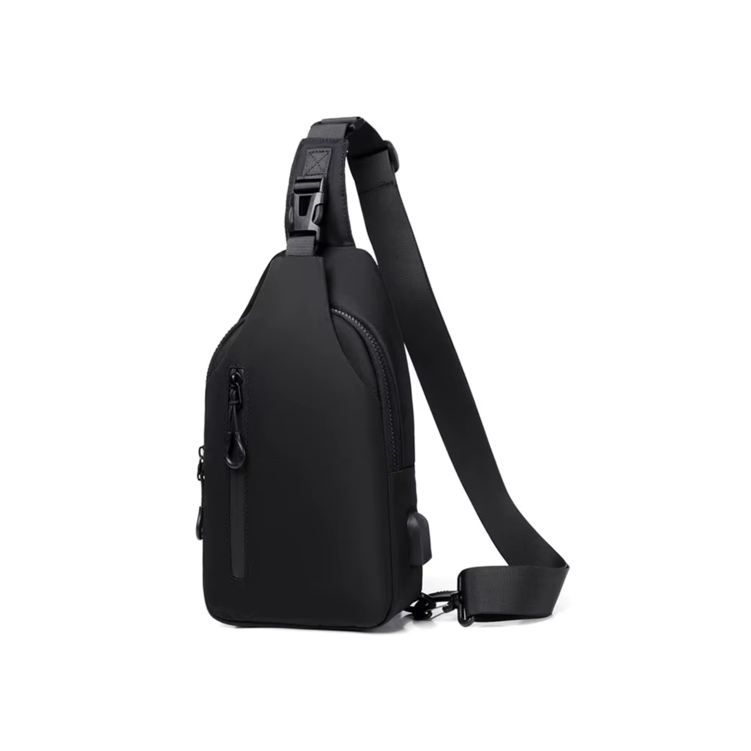 Sacoche Randonnée Bandoulière Déperlante avec Port USB — Nylon Oxford Résistant - TrailVolt - Esprit Rando