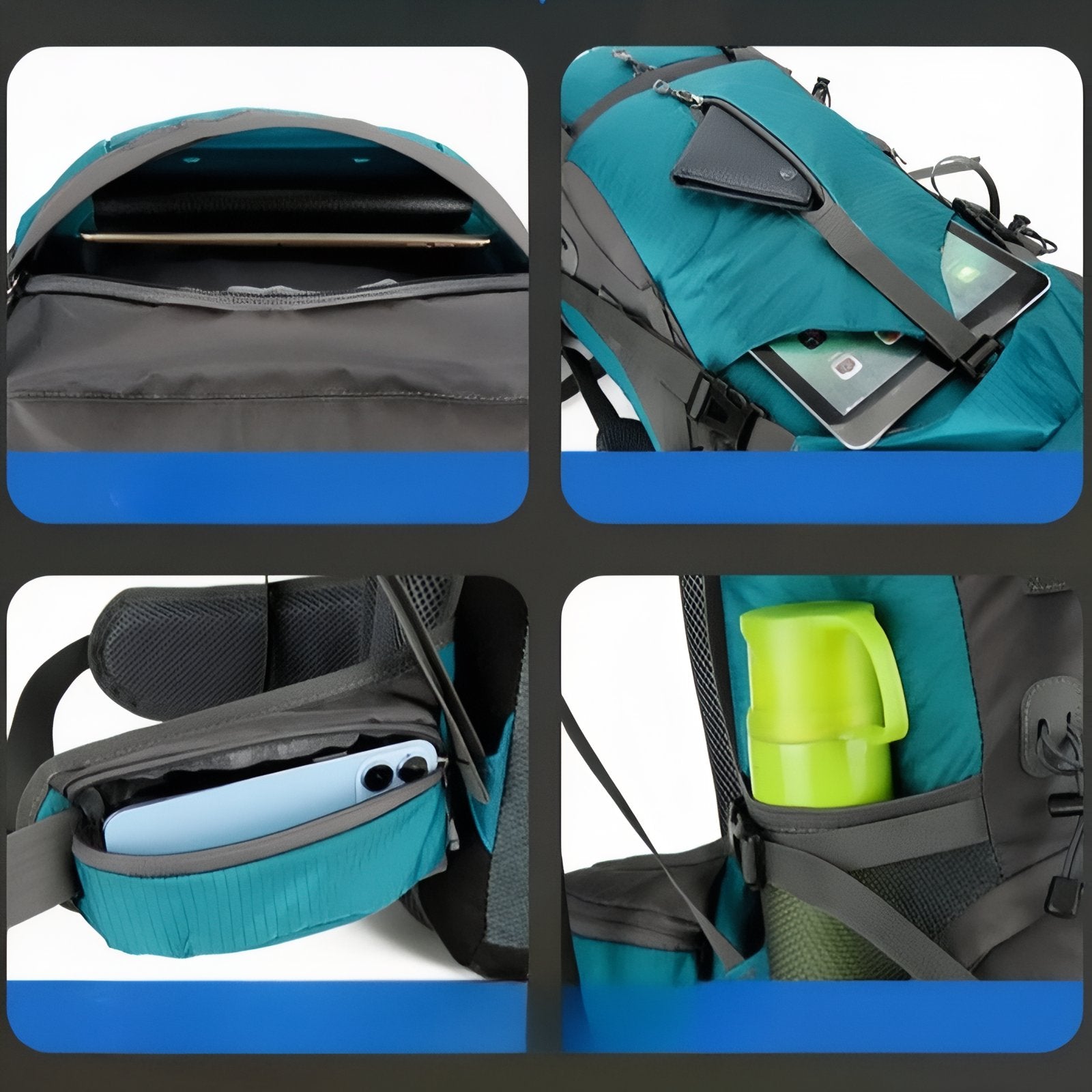 Sac de Randonnée Bleu