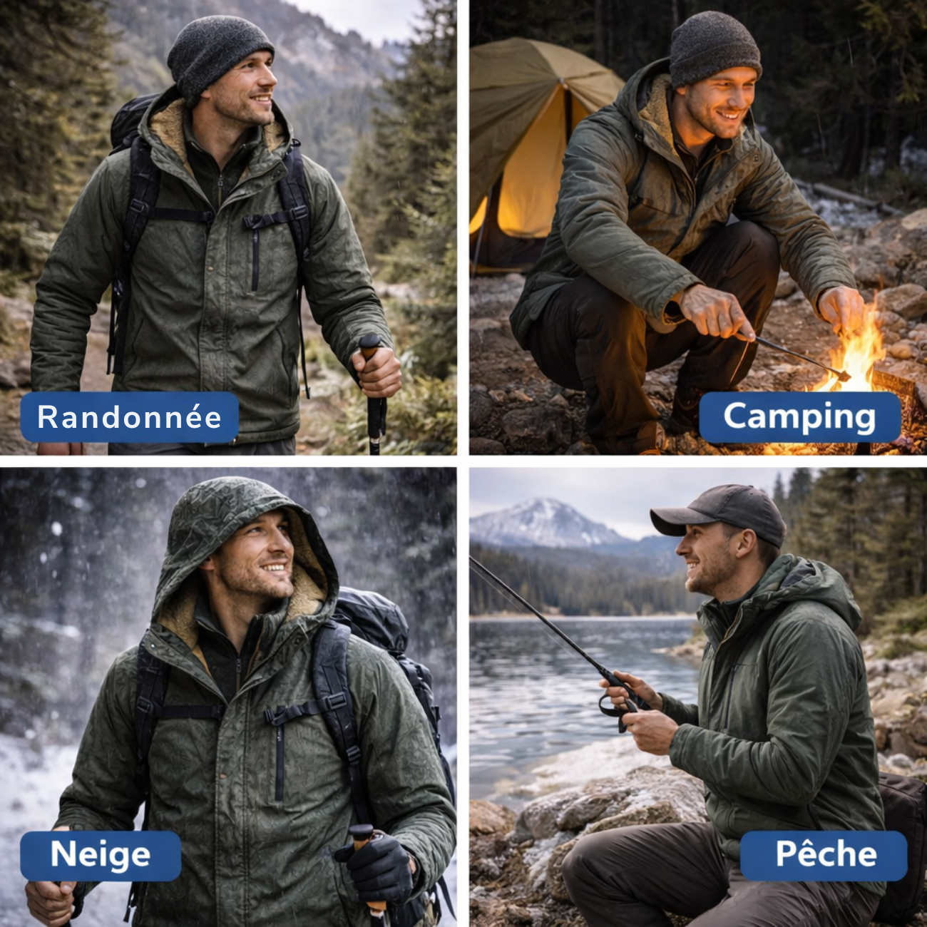 Veste Parka Randonnée Homme
