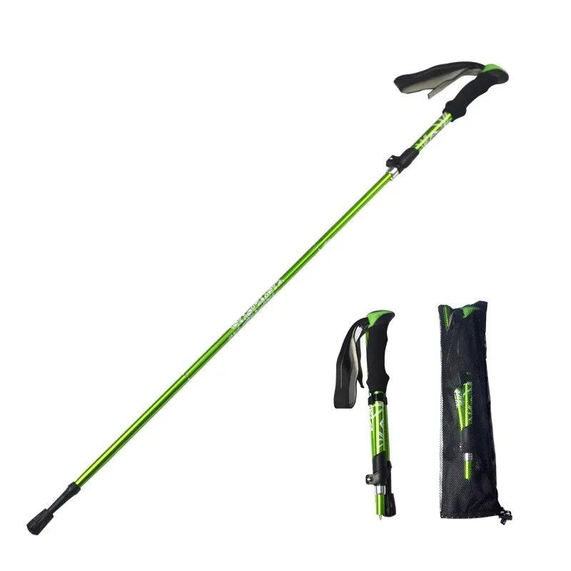 Bâton de Randonnée flexible en 3 Sections vert