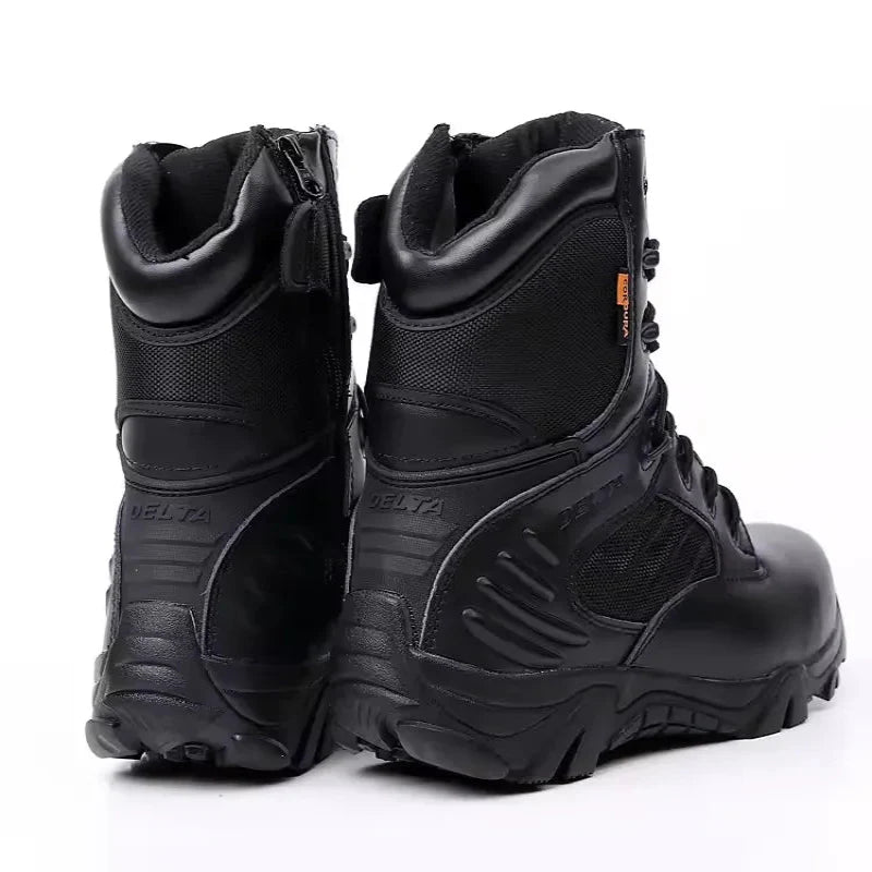Bottes Tactiques Randonnee Legeres et Antiderapantes - Pour Hommes noir1