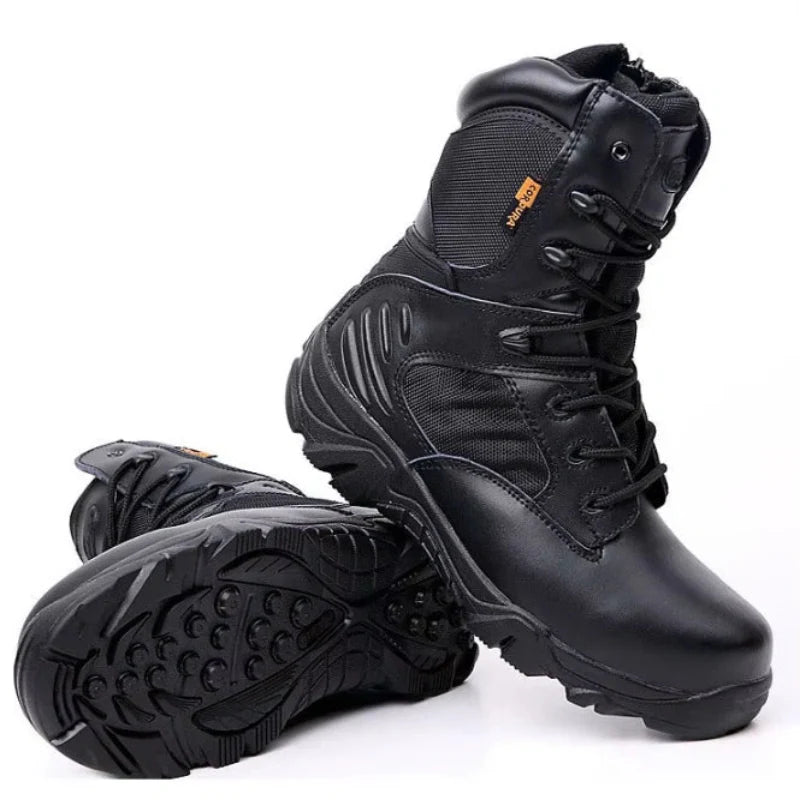 Bottes Tactiques Randonnee Legeres et Antiderapantes - Pour Hommes noir2