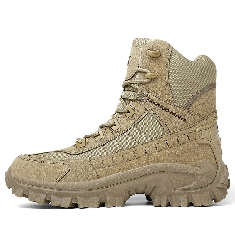 Bottes Tactiques de Randonnees & Travail Antiderapantes sable1