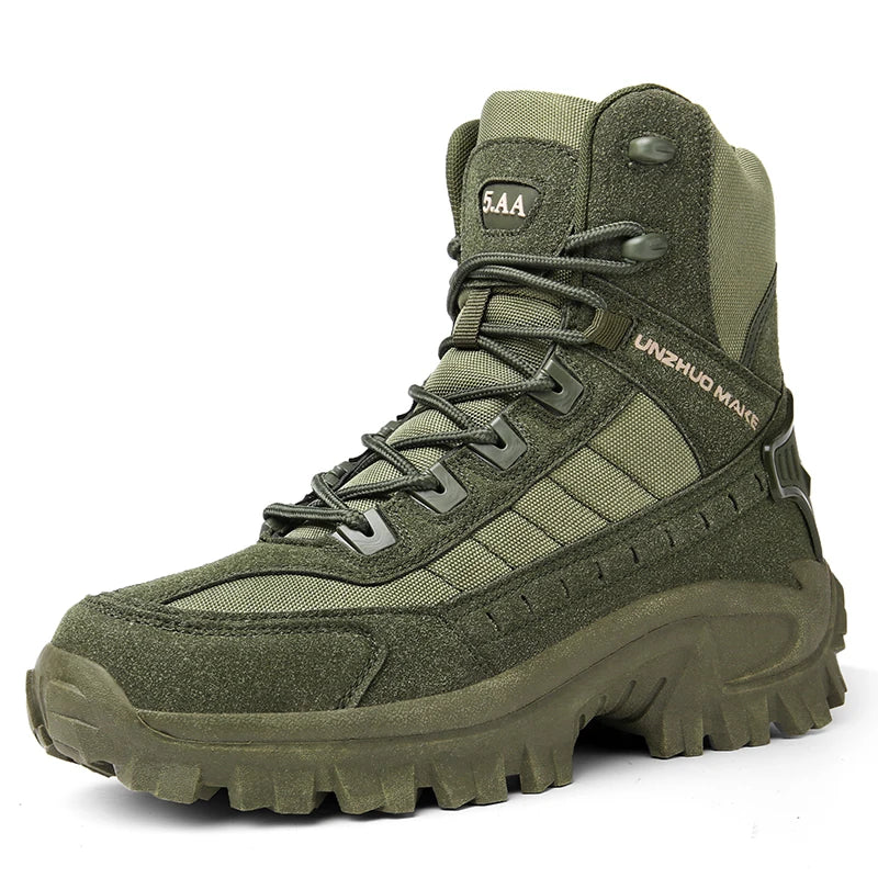 Bottes Tactiques de Randonnees & Travail Antiderapantes vert