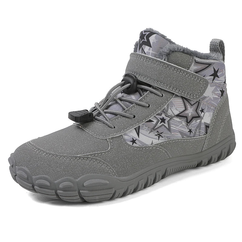Bottes de Neige Chaudes & Antiderapantes Enfants gris