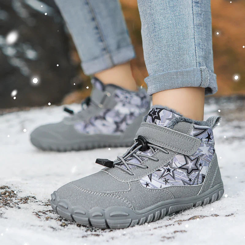 Bottes de Neige Chaudes & Antiderapantes Enfants gris1