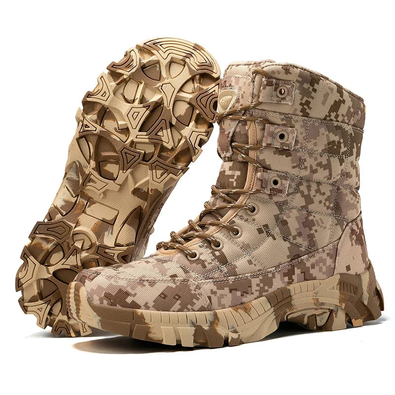 Bottes de Randonnee Camouflage Confortables beige