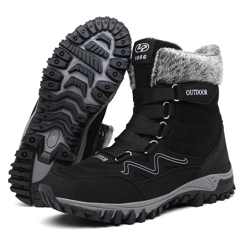 Bottes de Randonnee dHiver Chaudes & Impermeables noir