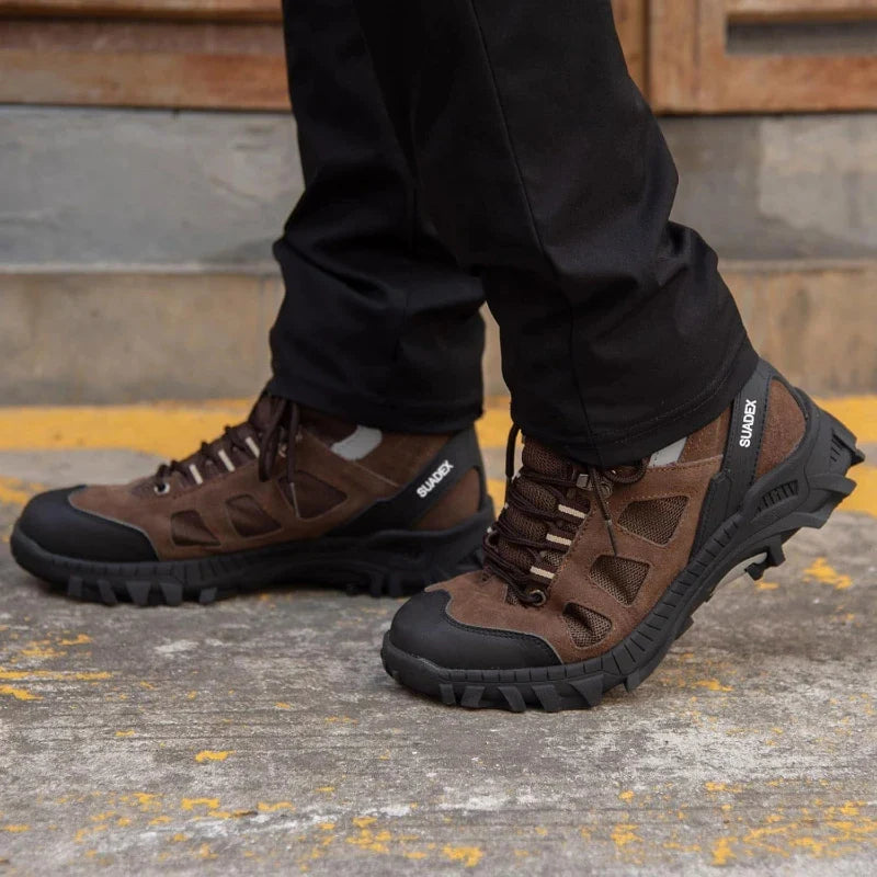 Bottes de Securite Indestructibles a Embout en Acier - Confort et Protection Unisexe marron1