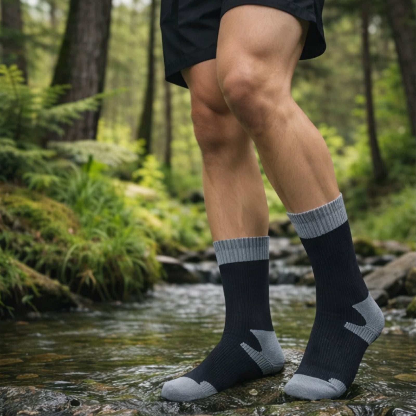 Chaussettes Montantes De Randonnée Homme