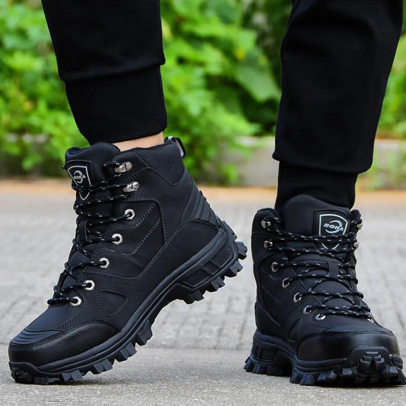 Chaussures de Randonnée Hautes en Cuir pour Hommes