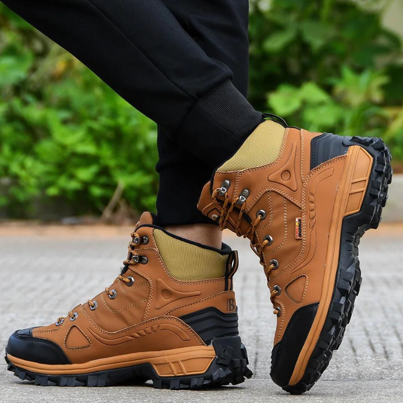 Chaussures de Randonnée Hautes en Cuir pour Hommes