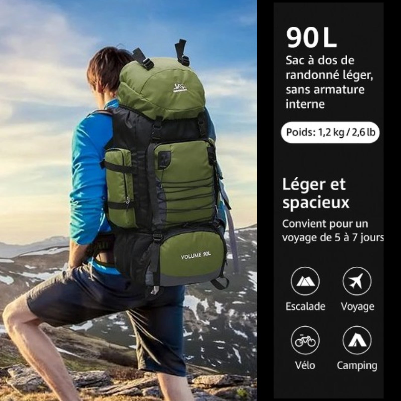 Sac à Dos Grande Randonnée Homme