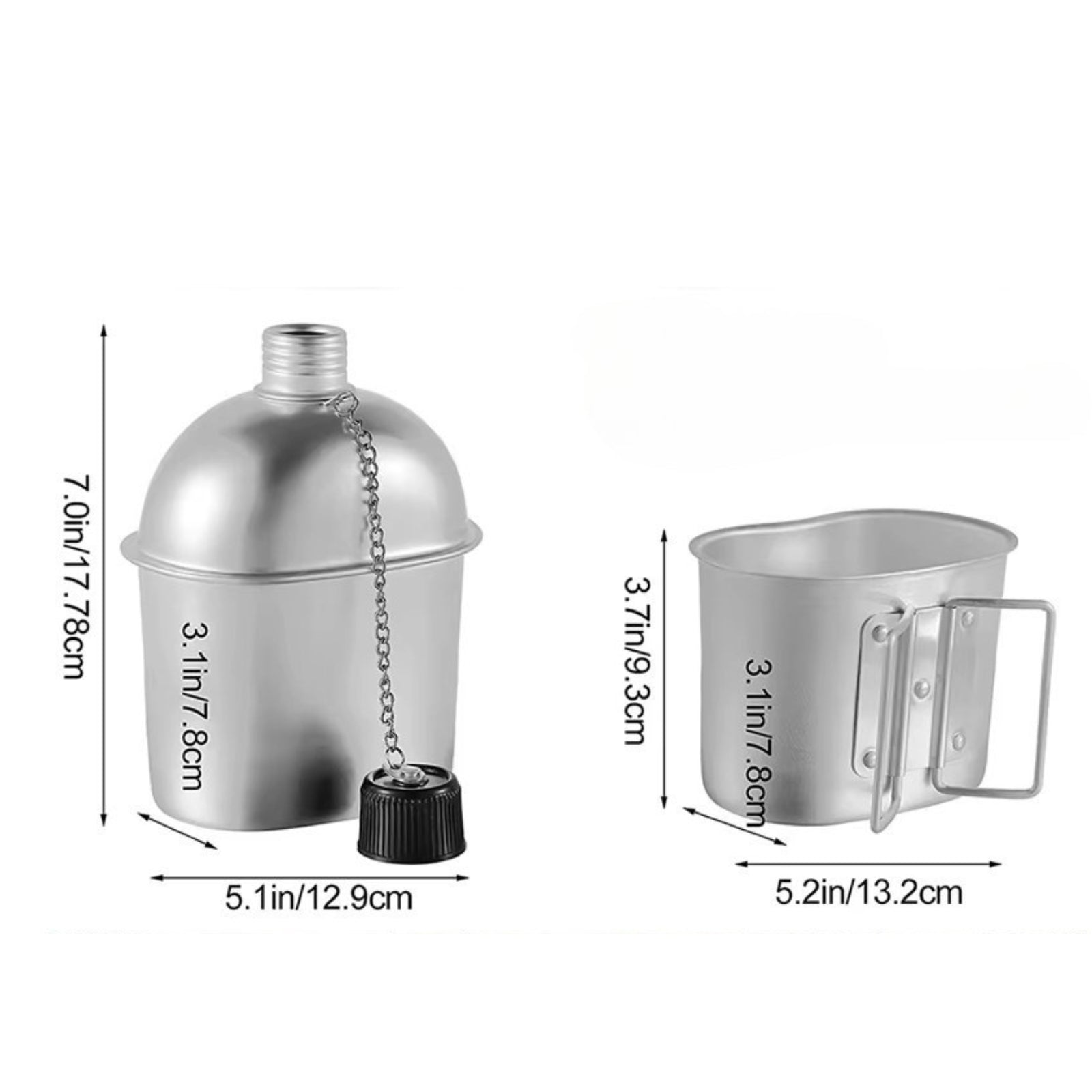 Gourde Randonnée Aluminium