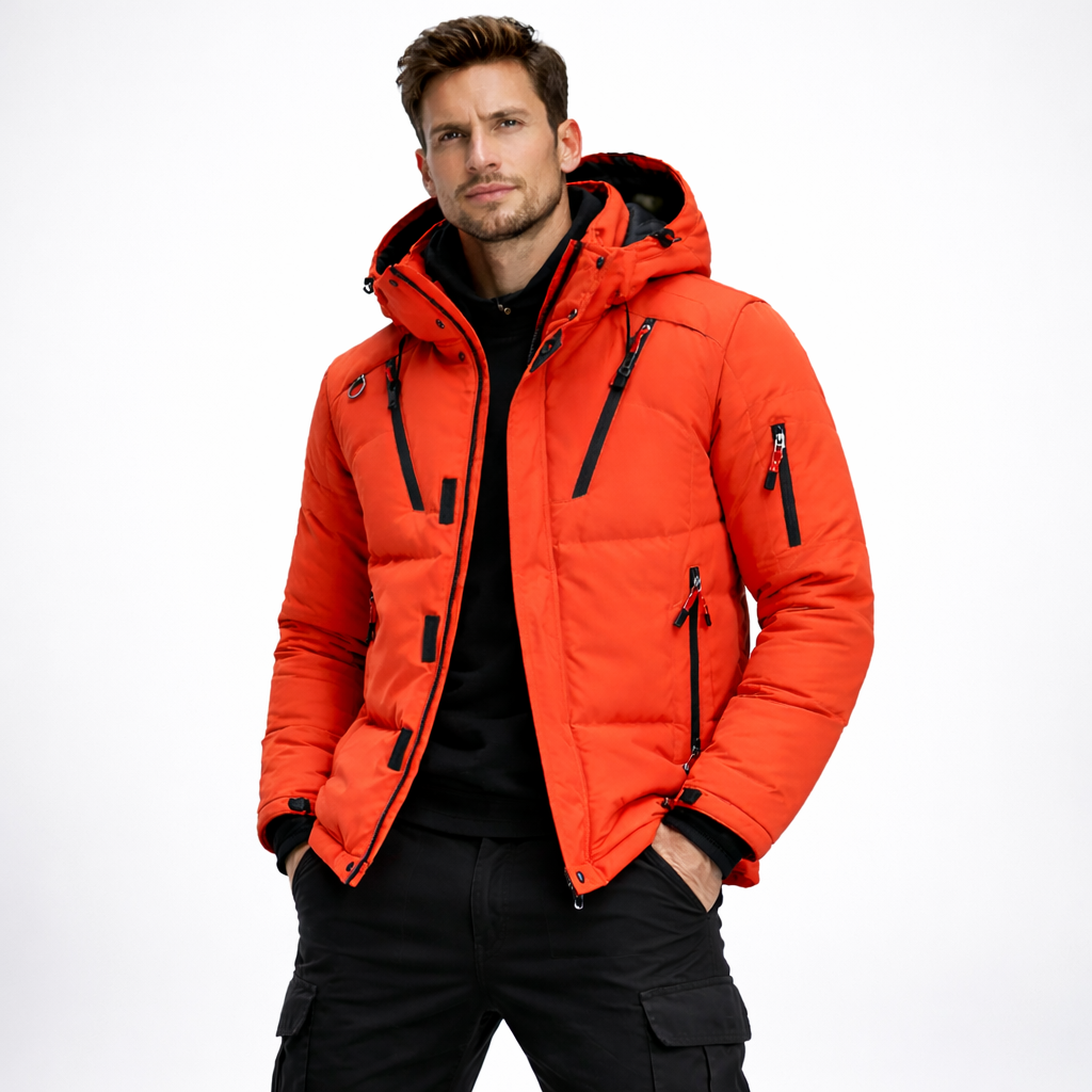 Doudoune en duvet pour homme mannequin