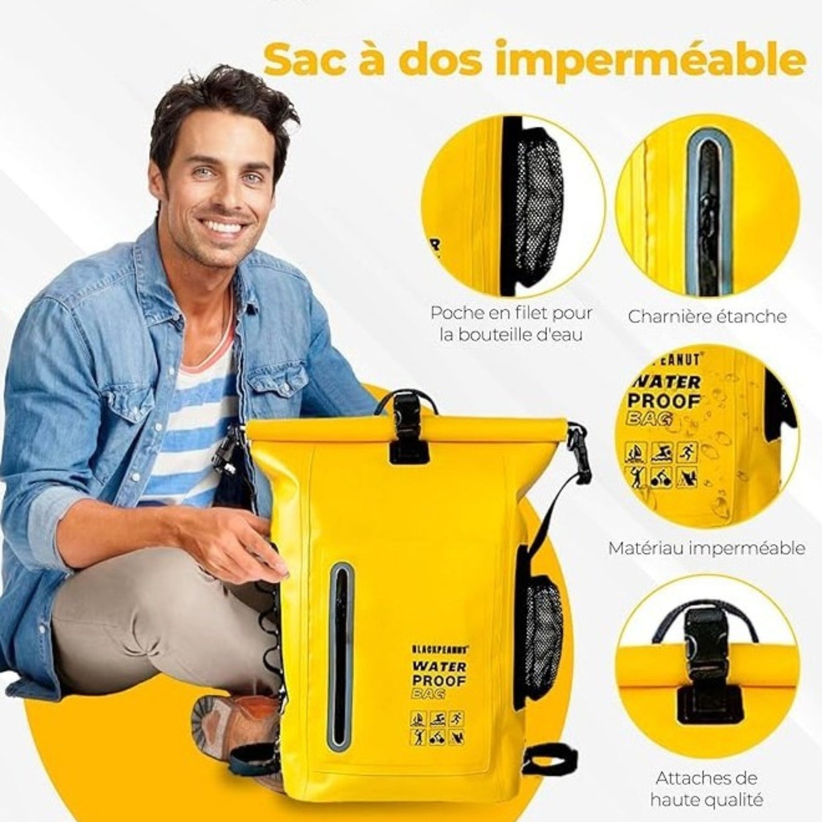 Sac à Dos 30L Randonnée Étanche