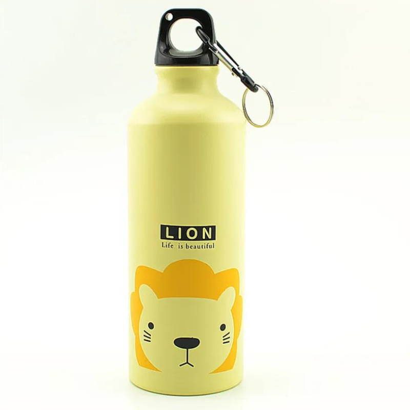 Gourde de Randonnée pour Enfant avec Motifs d'Animaux lion