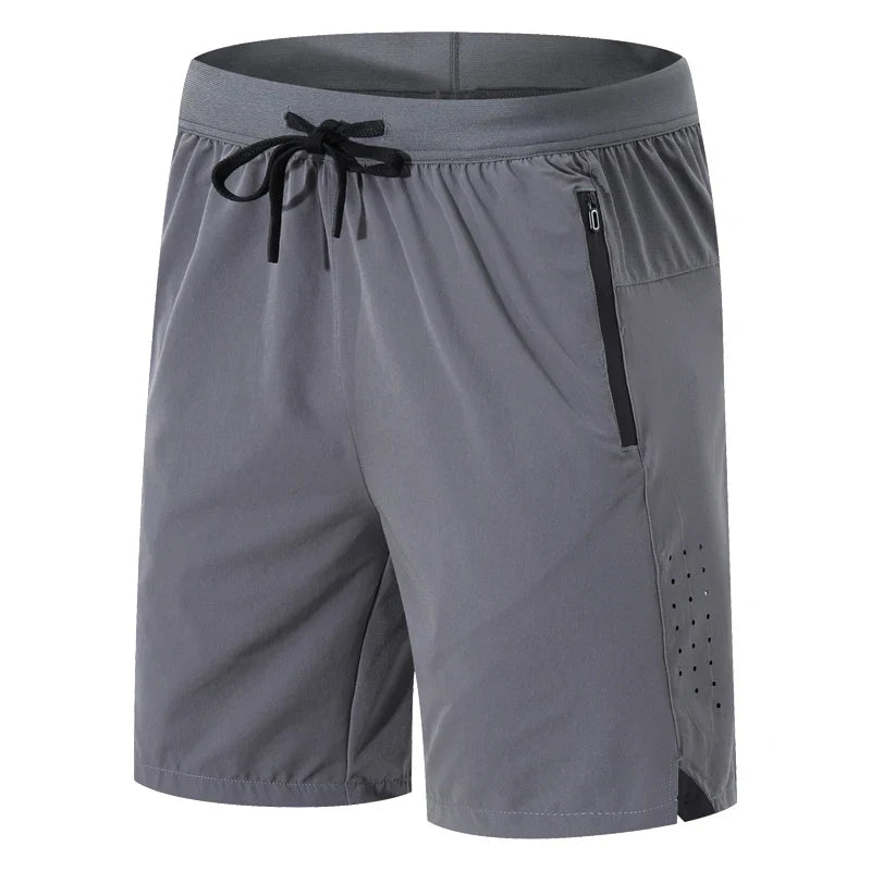 Short de randonné élastique gris