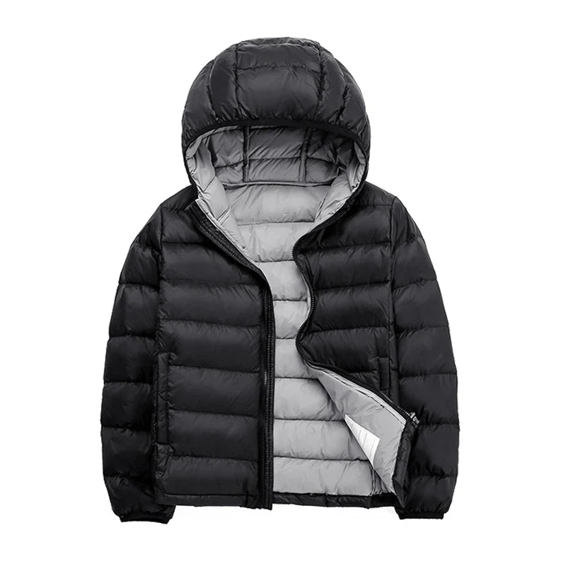 Doudounes à capuche légères noir