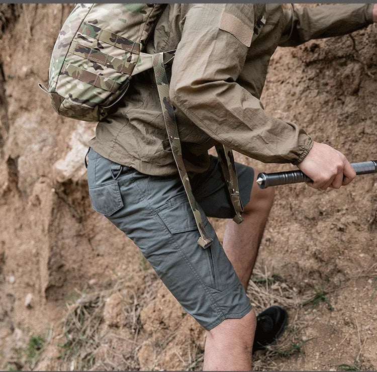 Short cargo de randonnée multi-poches pour hommes 6