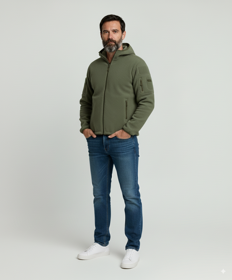 Polaire Verte Homme