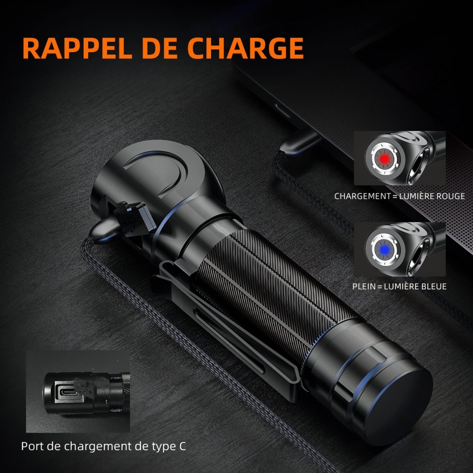 Lampe Frontale 900 Lumens