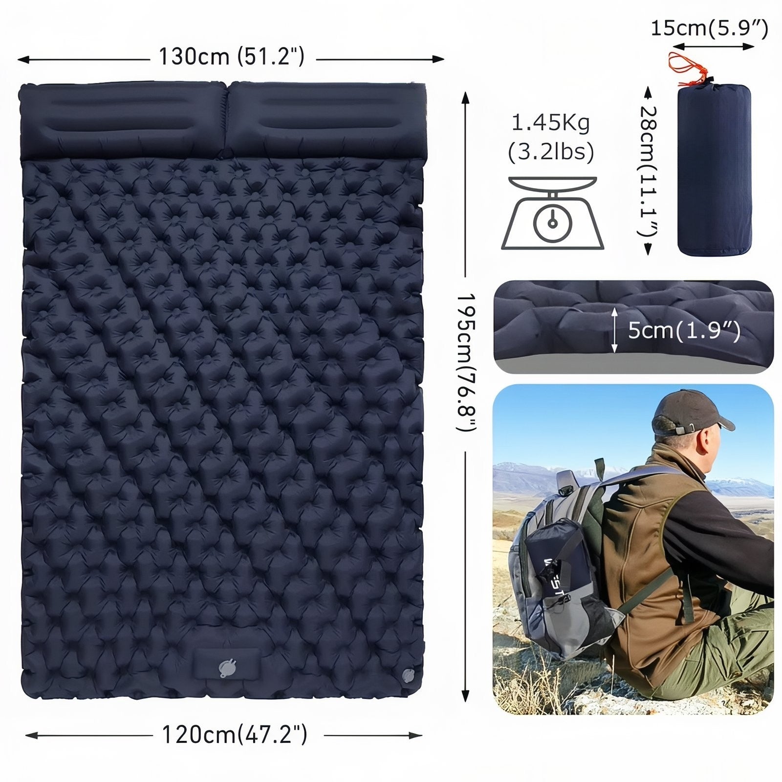 Matelas Gonflable 2 Personnes Haut De Gamme