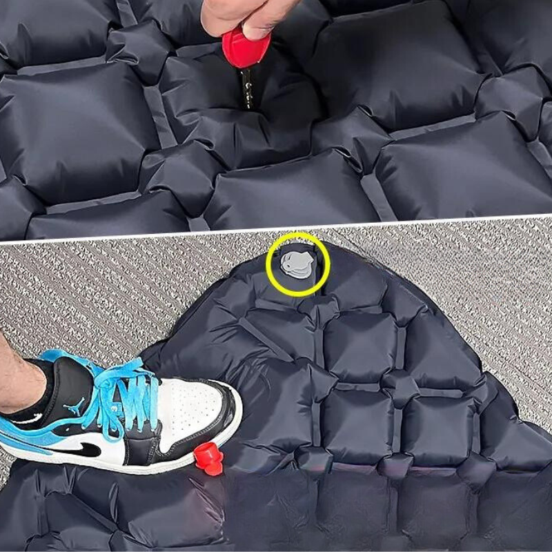 Matelas de Camping Gonflable avec Pompe Intégrée