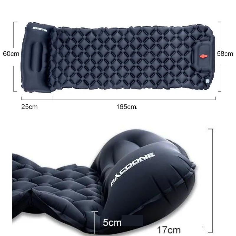 Matelas de Camping Gonflable avec Pompe Intégrée dimensions