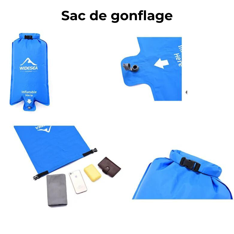 Matelas de Camping Ultraléger avec Sac de Gonflage