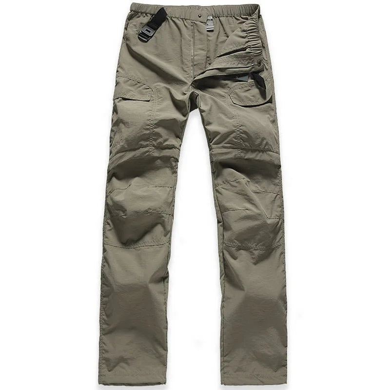 Pantalon de randonnée détachable en short pour femme khaki