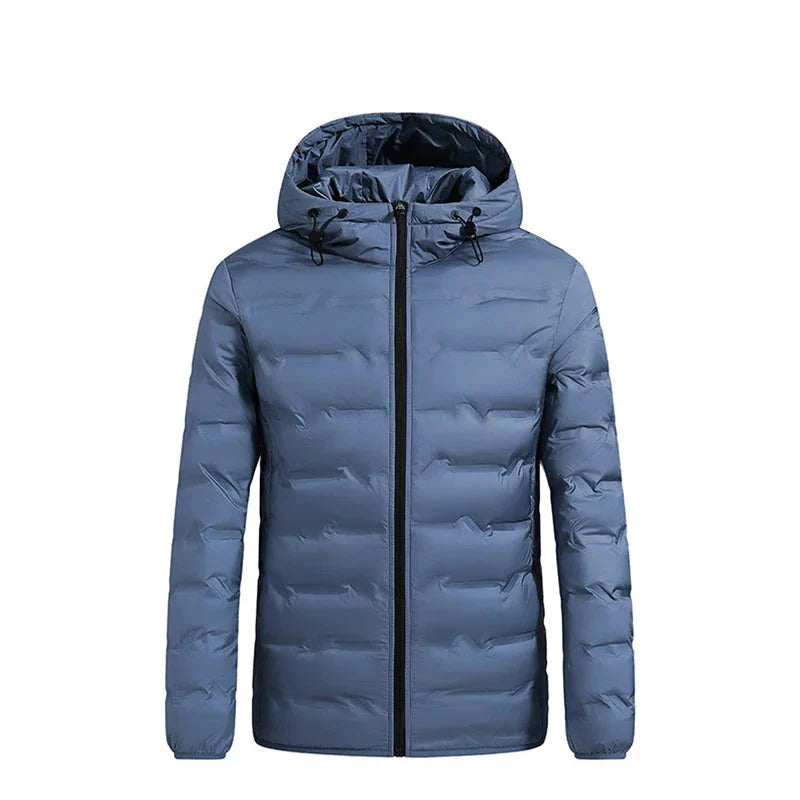 Doudoune en duvet de canard blanc pour homme bleu