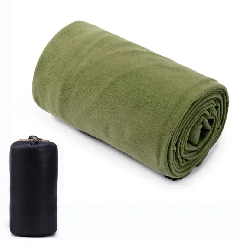 Drap de couchage polaire pour sac de couchage vert