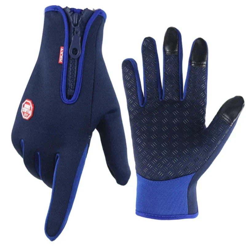 Gants de randonnée légères imperméables bleu
