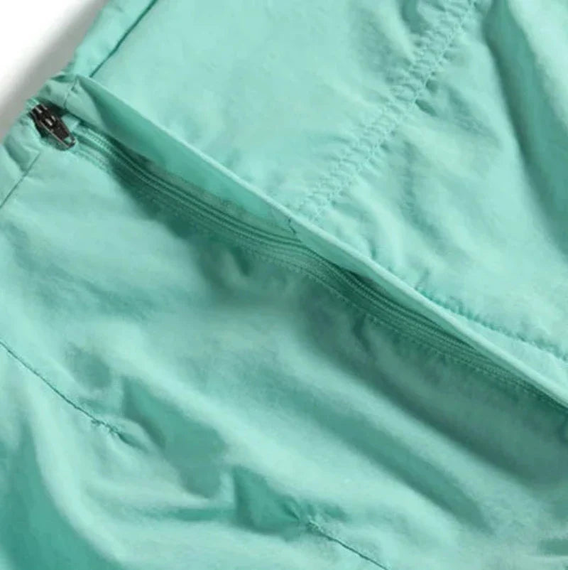Pantalon de randonnée détachable en short pour femme avec zippe