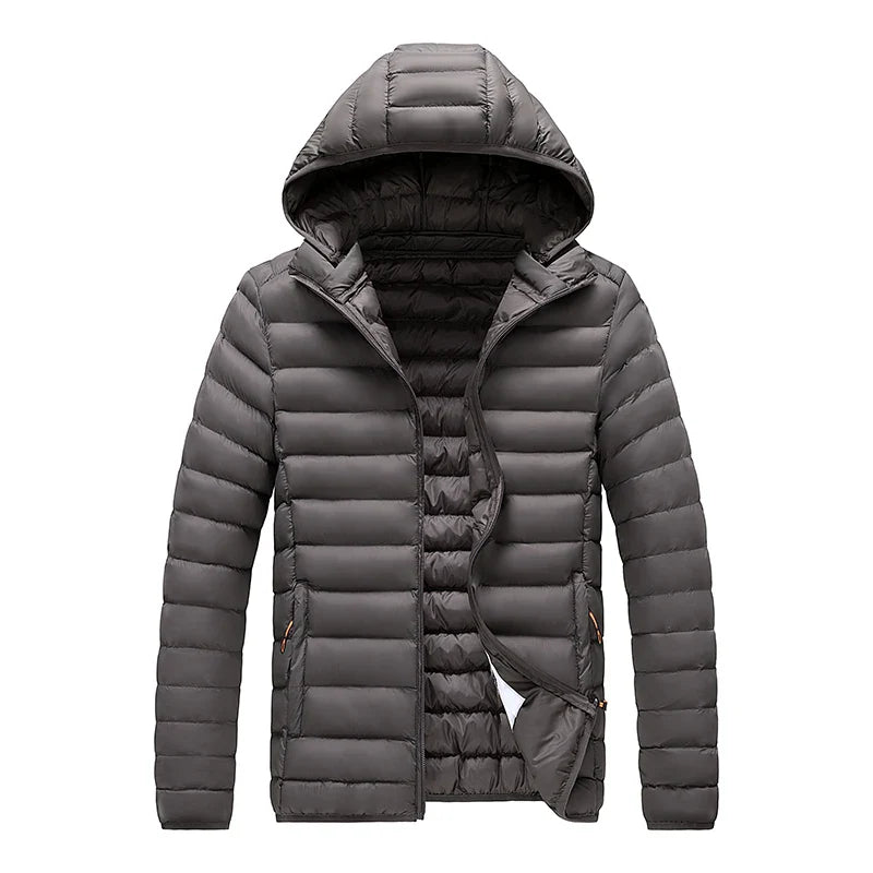 Doudoune randonnée automne hiver pour homme gris