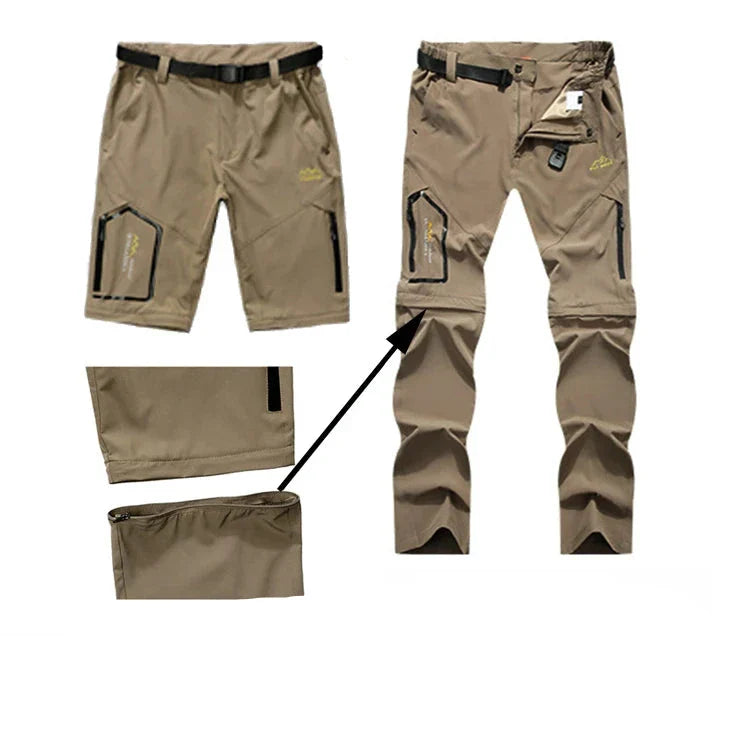 Pantalon de randonnée convertible pour homme détachable