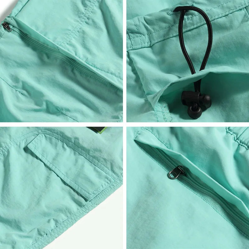 Pantalon de randonnée détachable en short pour femme