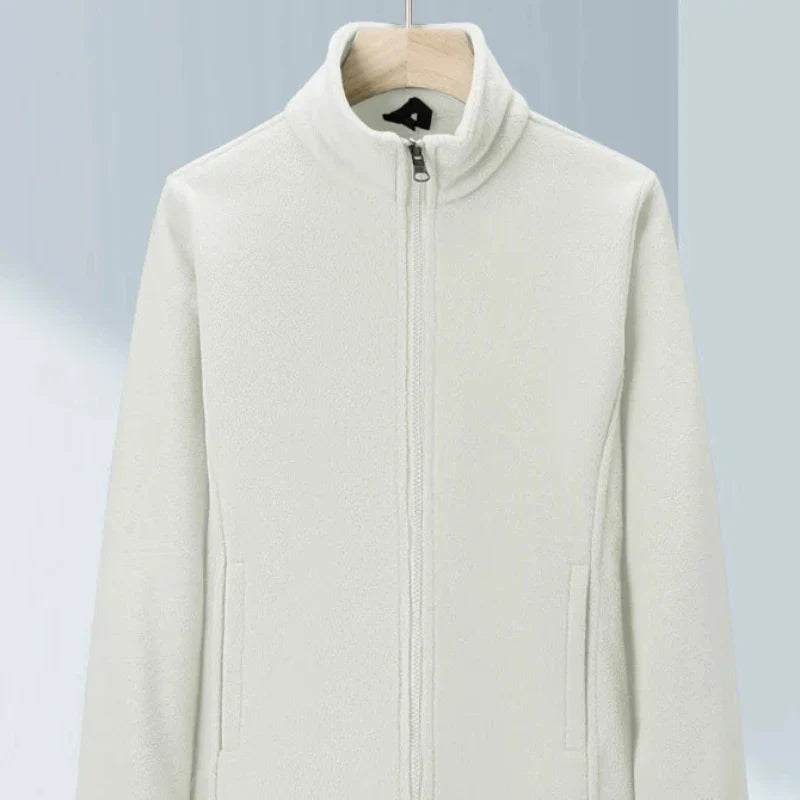 veste polaire blanche