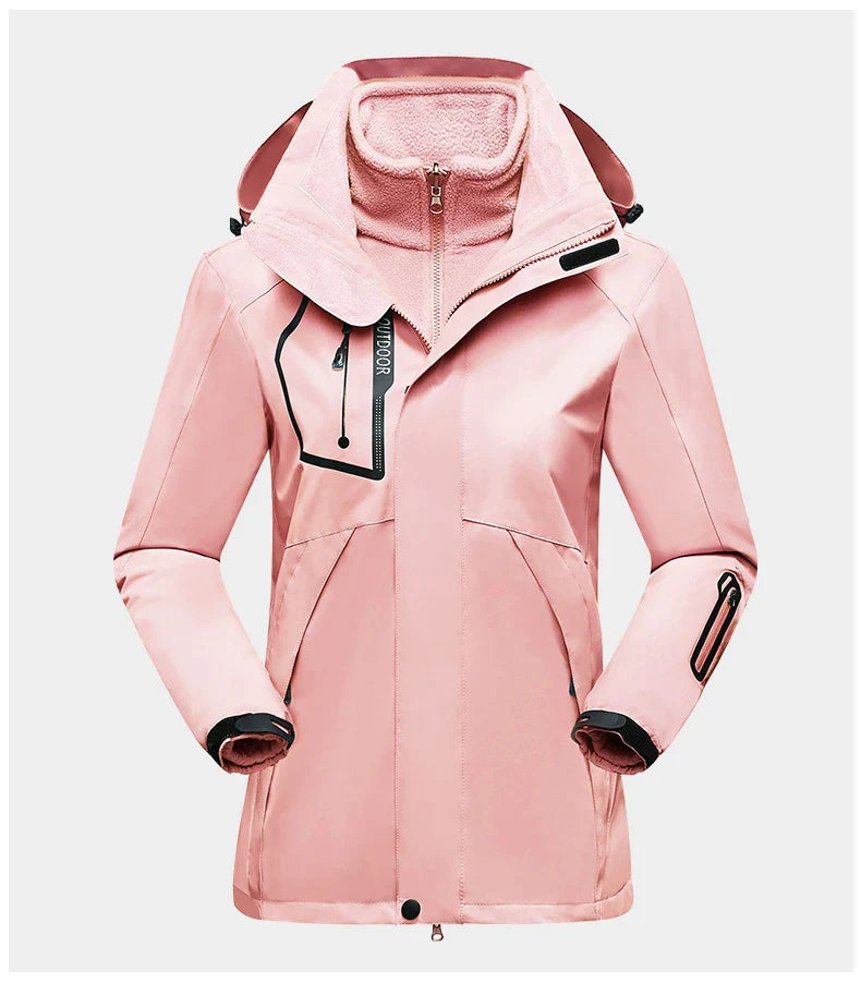 >Veste de Randonnée 3 en 1 pour Femme rose
