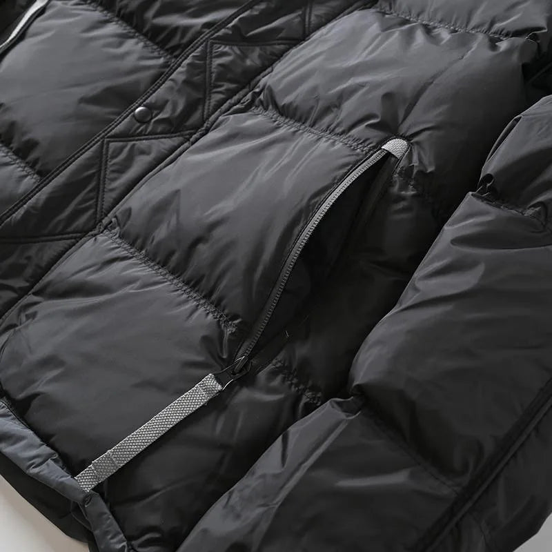 Doudoune randonnée hiver pour homme poche à zip