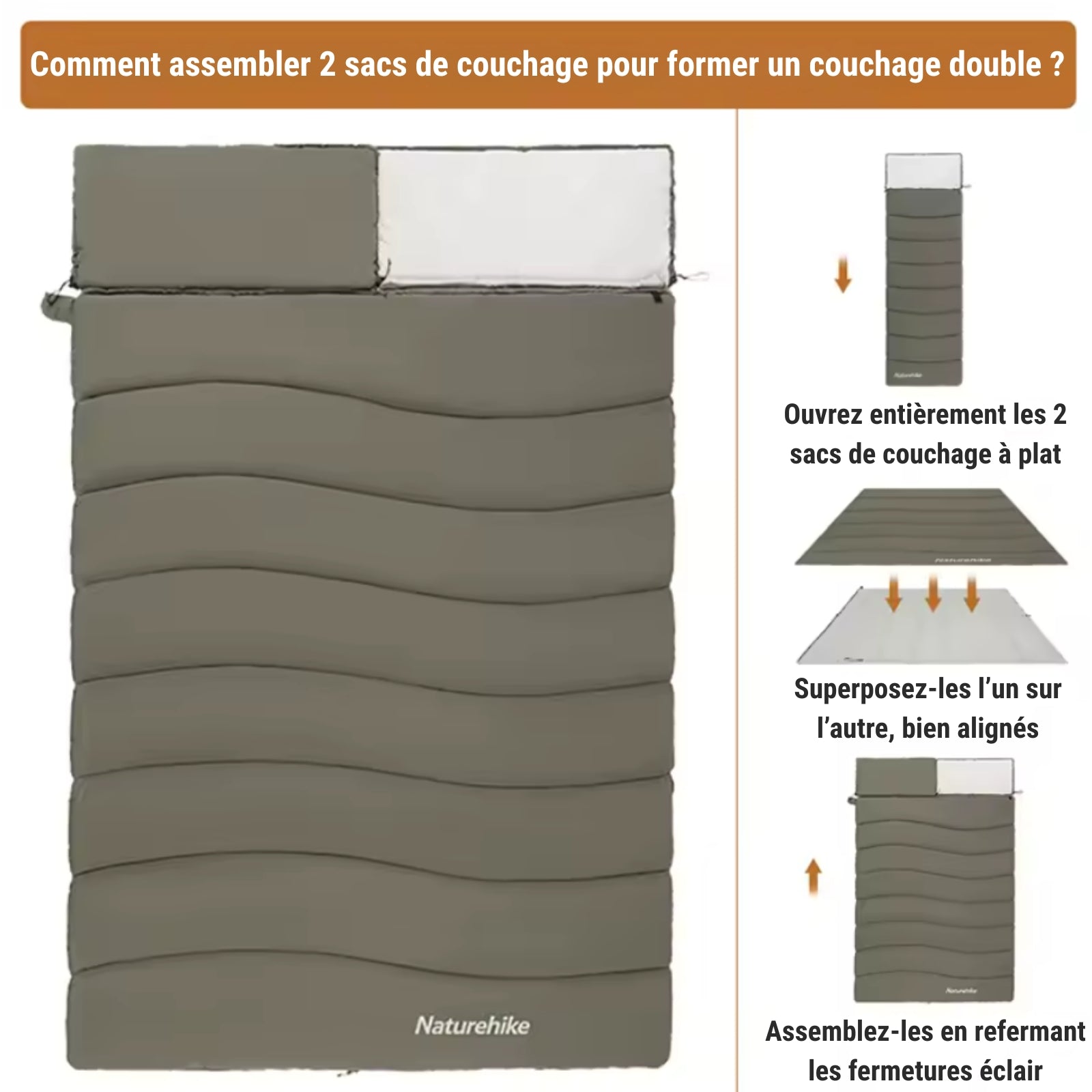 Sac De Couchage Rectangulaire 2 Personnes