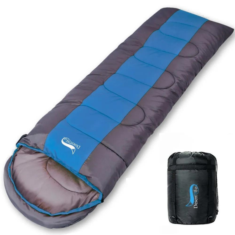 Sac de Couchage Ultra-Léger et Étanche pour Été et Printemps bleu