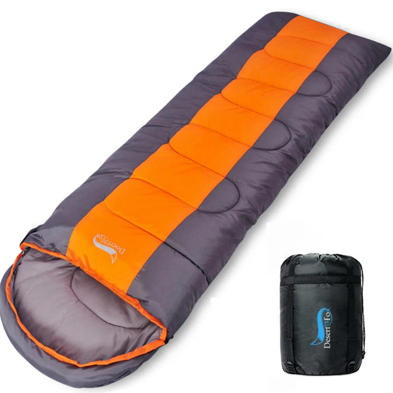 Sac de Couchage Ultra-Léger et Étanche pour Été et Printemps orange