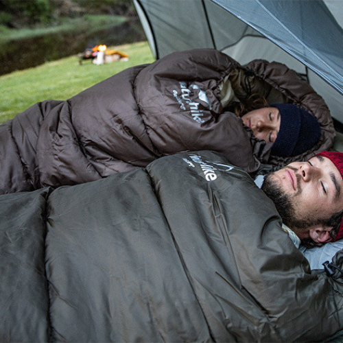 Sac de Couchage Grand Froid Isolant et Imperméable en Coton