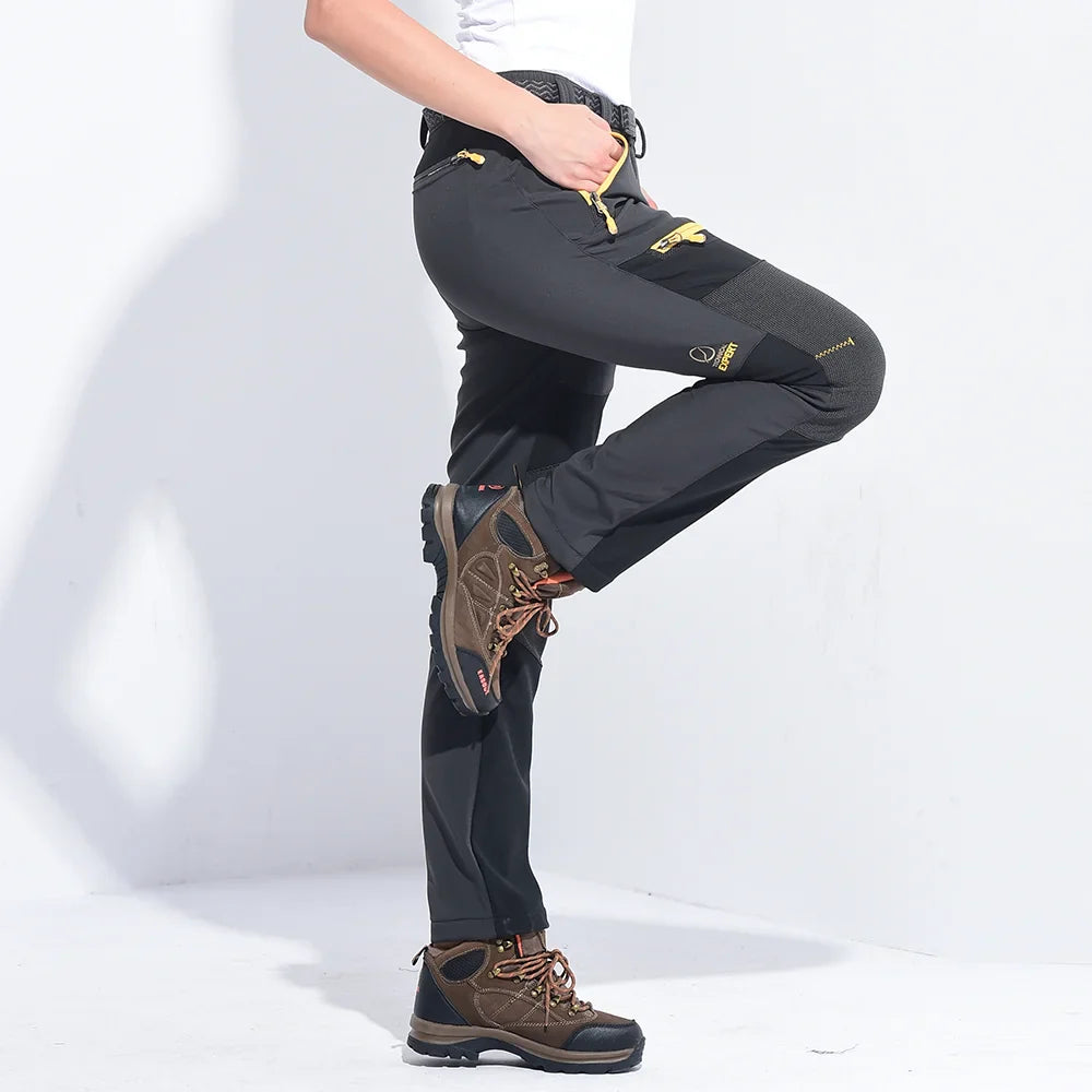 Pantalon Randonnée Femme Slim, Chaud & Imperméable - Trek Pants - Esprit Rando