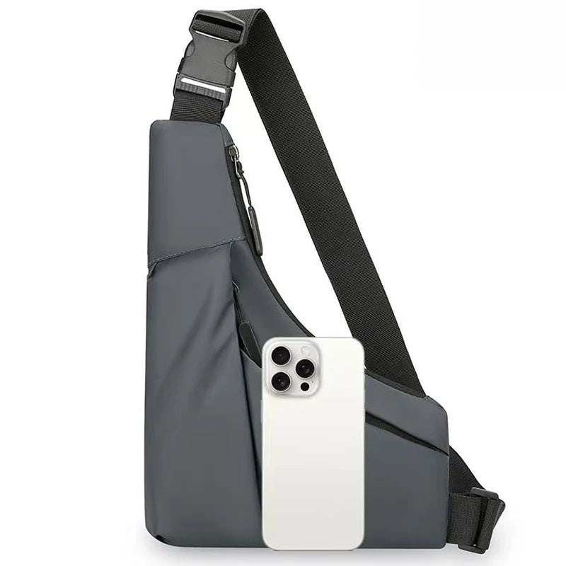 Sacoche Randonnée Homme Asymétrique – Légère & Moderne - Minimalisty - Esprit Rando