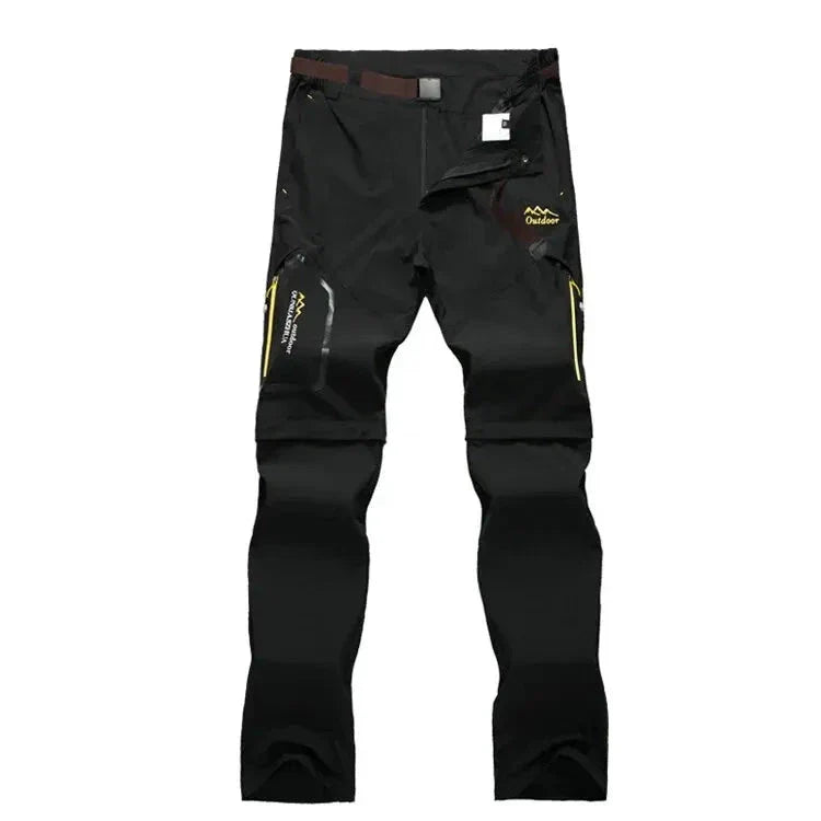 Pantalon de randonnée convertible pour homme noir