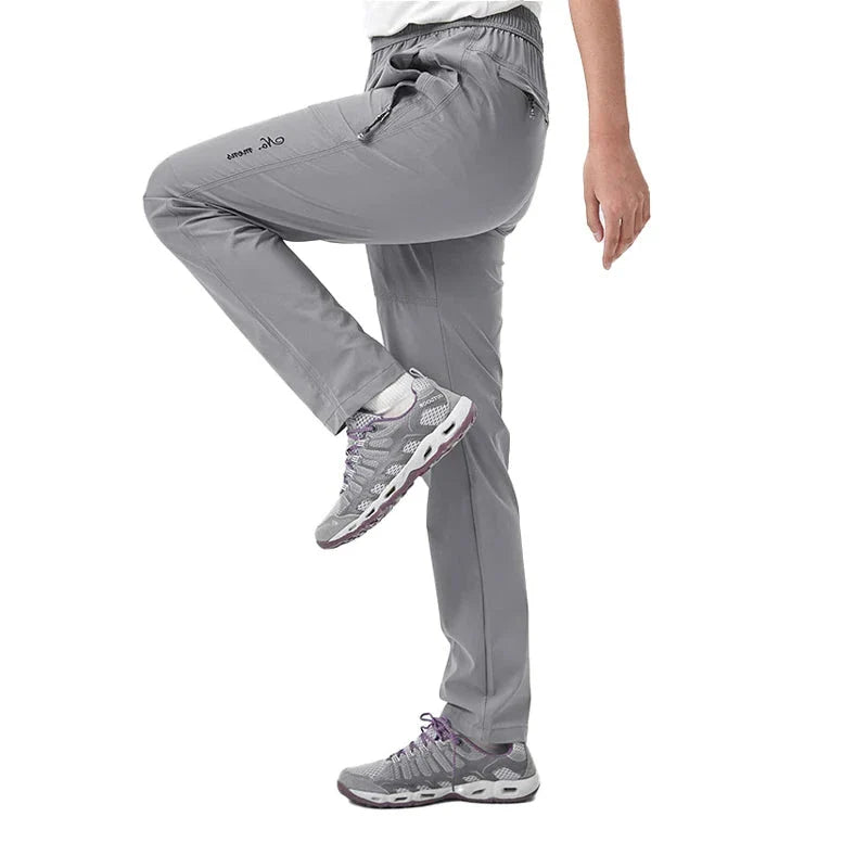 Pantalon de randonnée impermeable pour femme gris